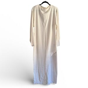 Cream Long Sleeve Dress